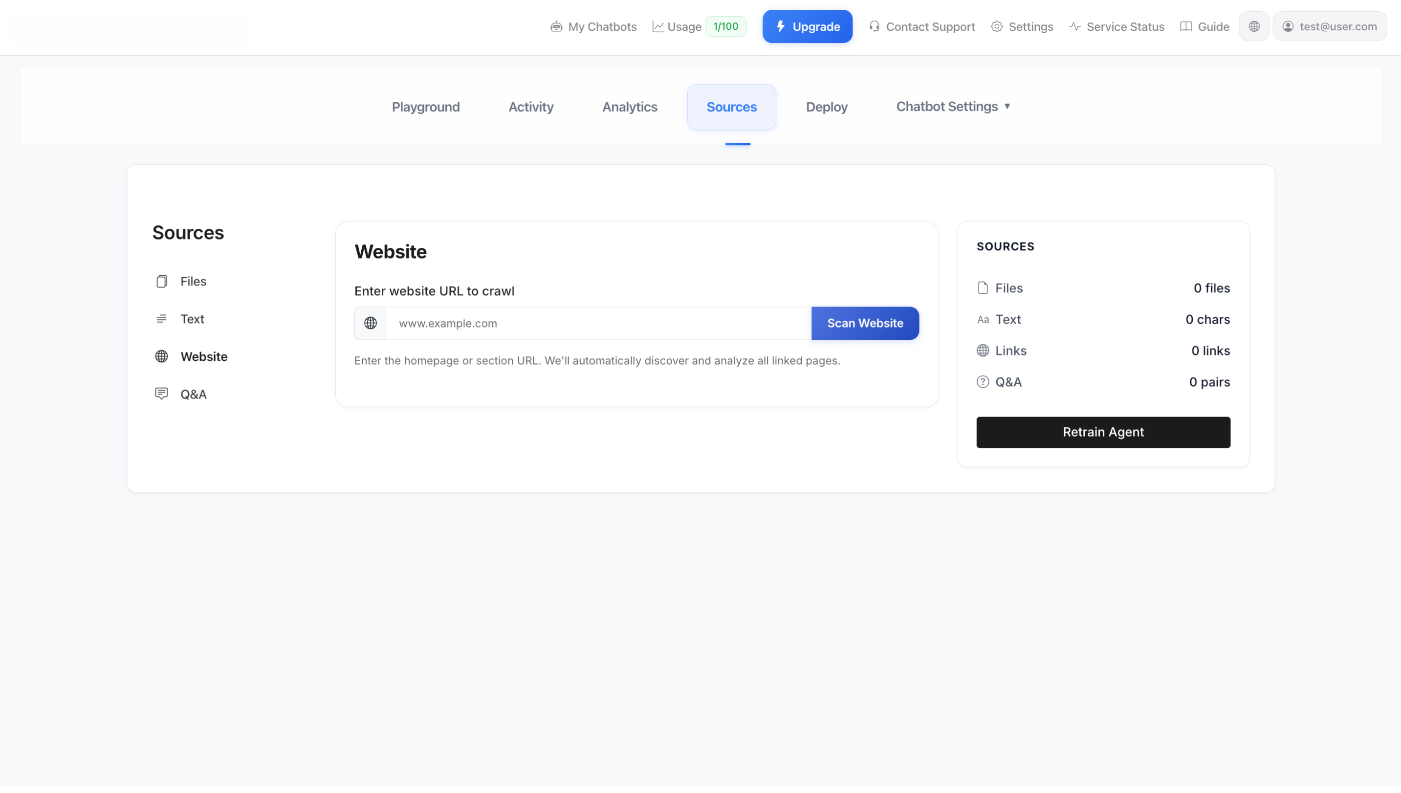 Scansione di siti web
